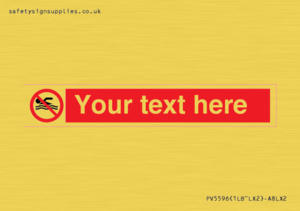 Custom No swimming prohibition Sign